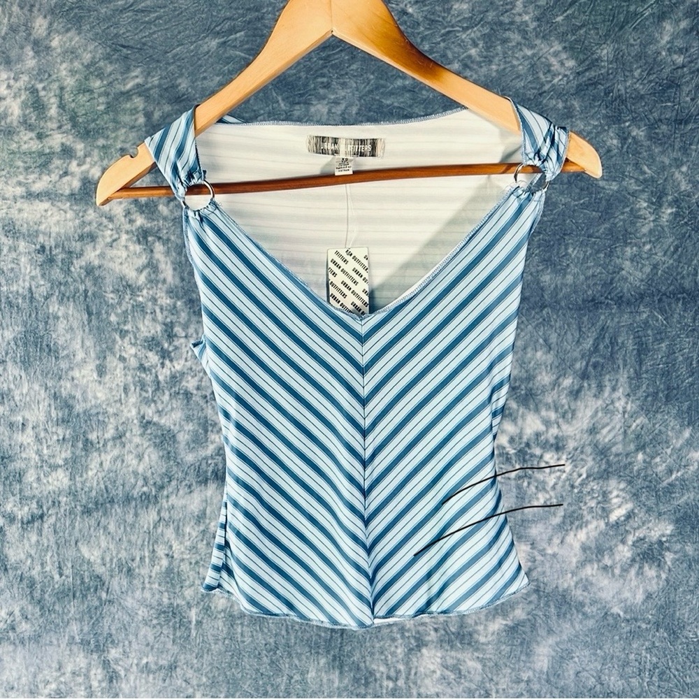 Urban Outfitters Blue Fitted Tank Top